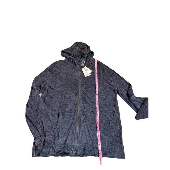 Barefoot Dreams Jacket Mens L CozyChic Ultra Lite Full Zip Hooded Jacket UNISEX - Picture 7 of 10